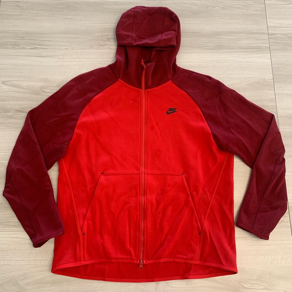Nike Tech Fleece Full Zip Hoodie University Red Men’s XL